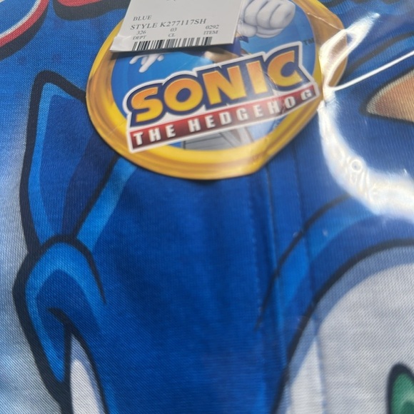 Boys Sonic the Hedgehog One Piece Pajamas Hoodie Suit Costume Kids Size - Picture 10 of 10